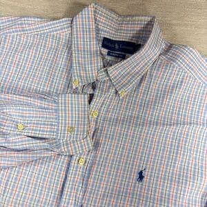 Ralph Lauren Plaid Button-down White Blue Red Shirt Classic Fit‎ 17 ½ 36/37 XXL